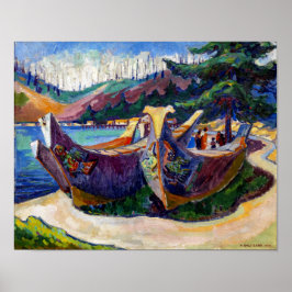 Póster Canoas de guerra | Emily Carr |