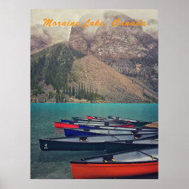 Póster Canoas de Moraine