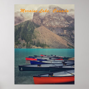 Póster Canoas de Moraine