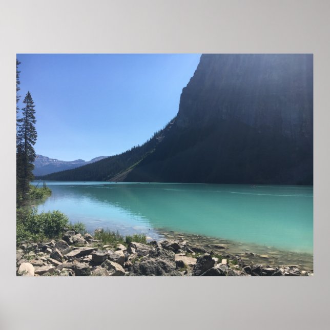 PÓSTER CANOAS MULTICOLORADAS EN EL LAGO (Frente)