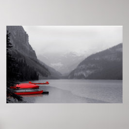 Póster Canoas rojas