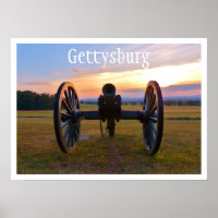 Cañón al atardecer, Gettysburg NMP