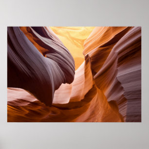 Póster Cañón Antelope o Cañón Corktornillo, Arizona...