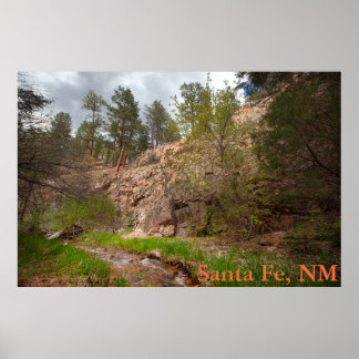 Póster Cañón Apache, Bosque Nacional Santa Fe, NM
