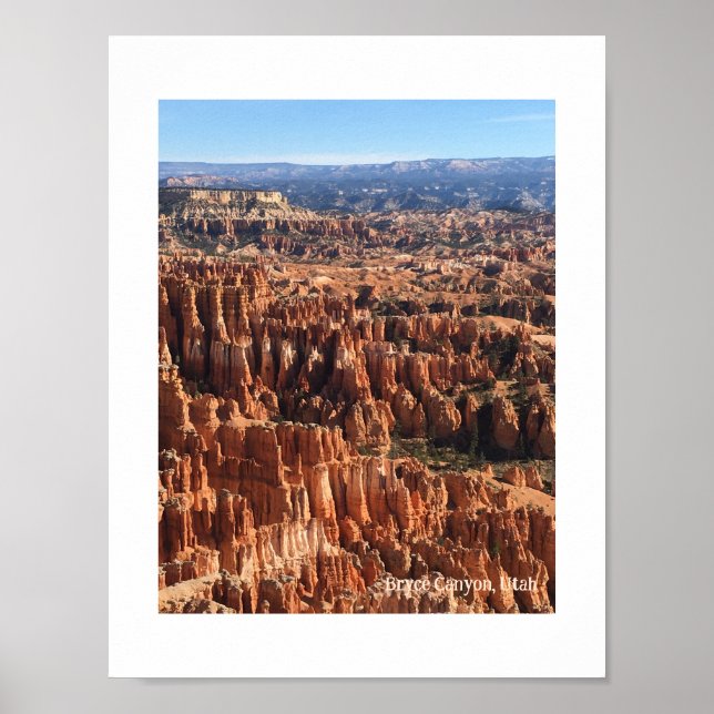 Póster Cañón Bryce, Utah (Frente)