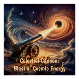 Póster Cañón celeste: Explosión de energía cósmica