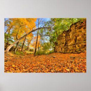 Póster Cañón de aldea india en otoño, Columbus, Ohio