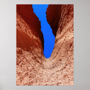 Póster Cañón de Mojave: cielo vertical del desierto