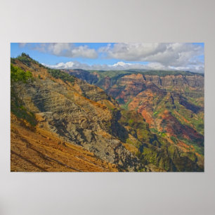 Póster Cañón de Waimea, Kauai, Hawái
