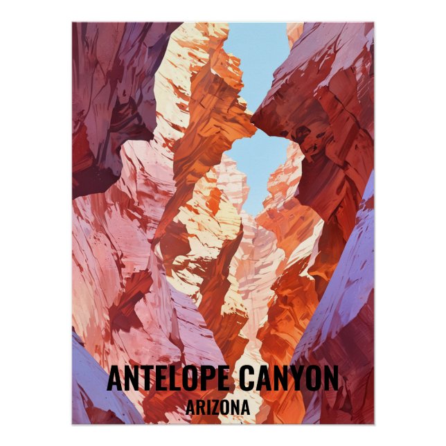 Póster Cañón del Antílope, Arizona (Anverso)