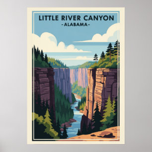 Póster Cañón del Pequeño Río Alabama V01