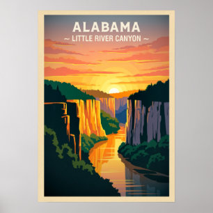 Póster Cañón del Pequeño Río Alabama V02