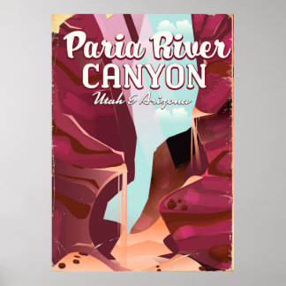 Póster Cañón del río Paria, Utah y Arizona