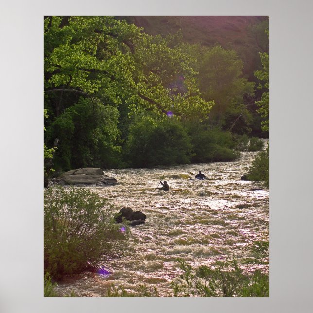 Póster Cañón Dorado Kayaks (Frente)