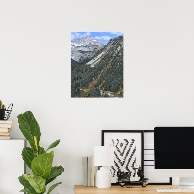 Póster Cañón Escénico del Parque Nacional Mount Rainier (Oficina en casa)