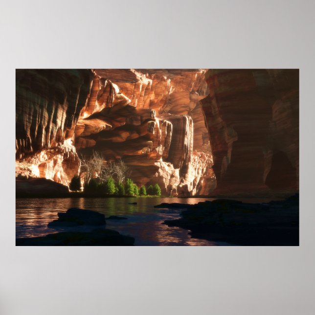 Póster Cañón pintado (Frente)