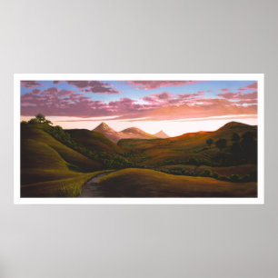 Póster Cañón polaco al atardecer