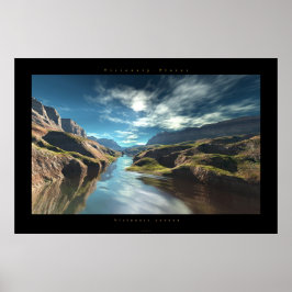 Póster Cañón visionario