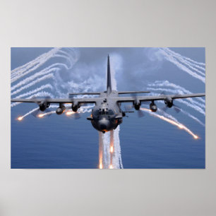 Póster Cañonera del espectro AC-130