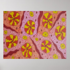 Póster Cañones cósmicos rosados