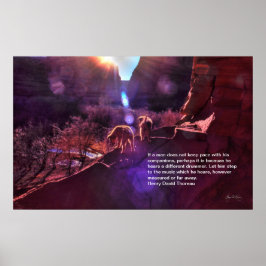 Póster Cañones indios saludan el nuevo día en Canyon DeCh