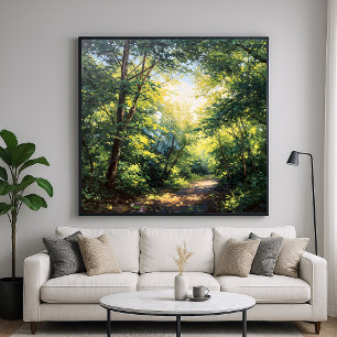 Póster Canopas iluminadas por el sol