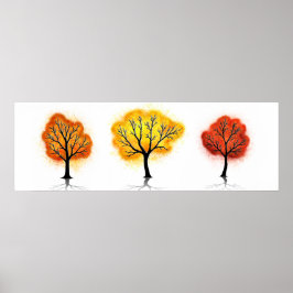 Póster Canopia celeste: Resplandor otoñal -