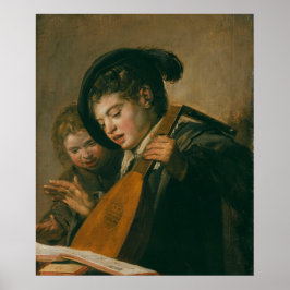 Póster Cantando de dos chicos