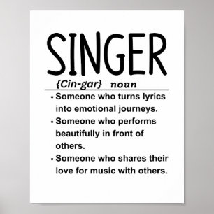 Póster Cantante