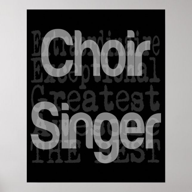 Póster Cantante coro extraordinario (Frente)