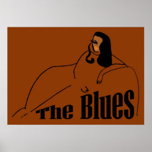 Póster Cantante femenina de Blues