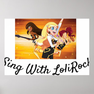 Póster Cantar con LoliRock