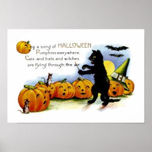 Póster Cantar una canción de Halloween