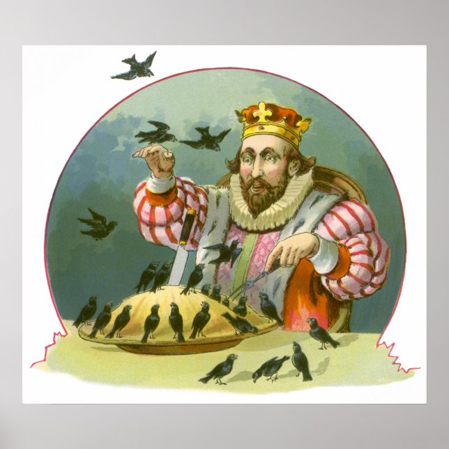 Póster Cantar una canción de Sixpence, rima de guardería  (Frente)