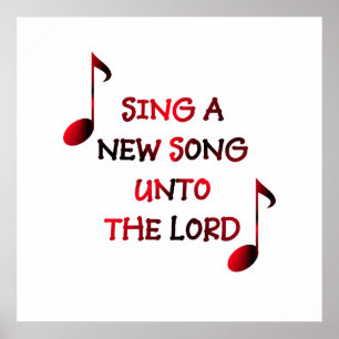Póster Cantar una nueva canción al Señor