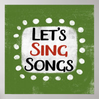 Cantemos canciones Poster Wall Art
