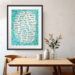 Póster Canterbury Tales Springtime Cita en inglés medio<br><div class="desc">¡Envía esto a un amigo o úselo en tu propia casa! Consulta mi tienda para ver más artículos a juego como postales,  botones,  tazas,  pegatinas,  imanes y más. ¡Ponte en contacto si quieres algo personalizado!</div>