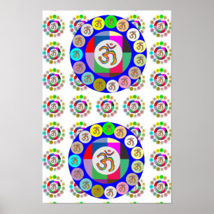 Póster Canto 108: Modelo de OmMantra del MANTRA de OM