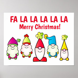 Póster Canto de Elves Navidades