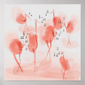 Póster Canto de flamencos
