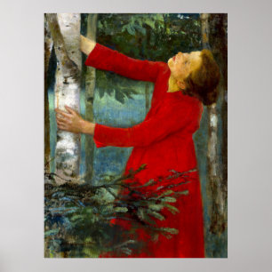 Póster Canto de pájaro - Károly Ferenczy