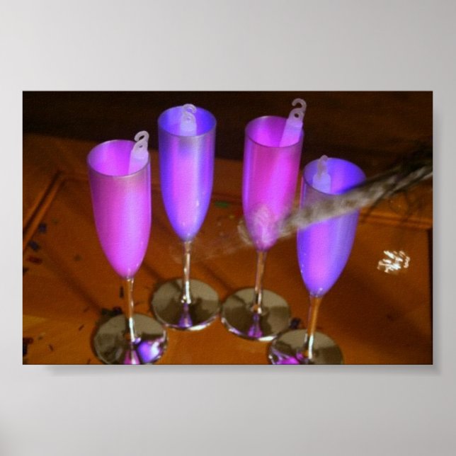 Póster Canvas de víspera de Año Nuevo (Frente)