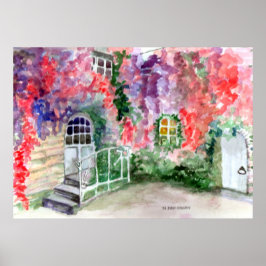 PÓSTER CANVAS - PINTURA DE COLOR ACUÁTICO DE HARRIET DAVI