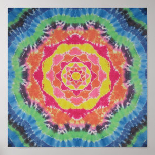 Póster Canvas Tie Dye Mandala