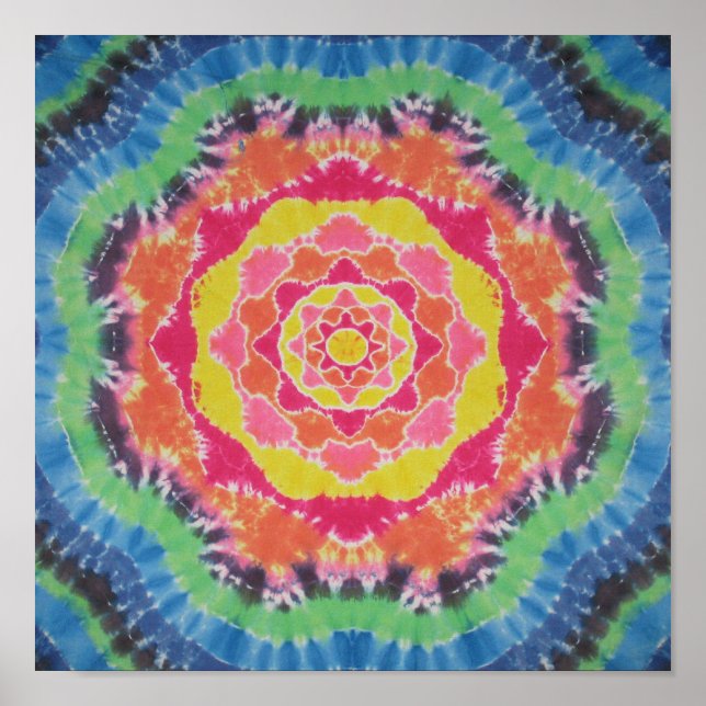 Póster Canvas Tie Dye Mandala (Frente)