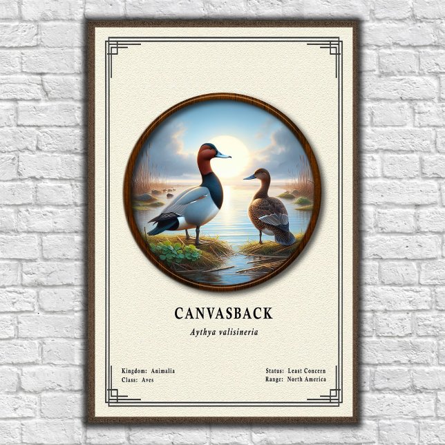 Póster Canvasback Zoology Series Poster (Subido por el creador)