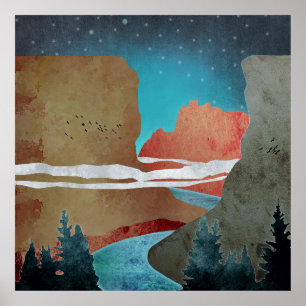 Póster Canyon Birds