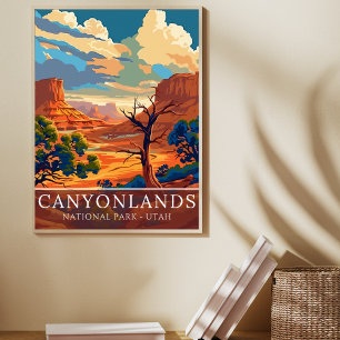 Póster Canyonlands National Park Utah Desert Landscape