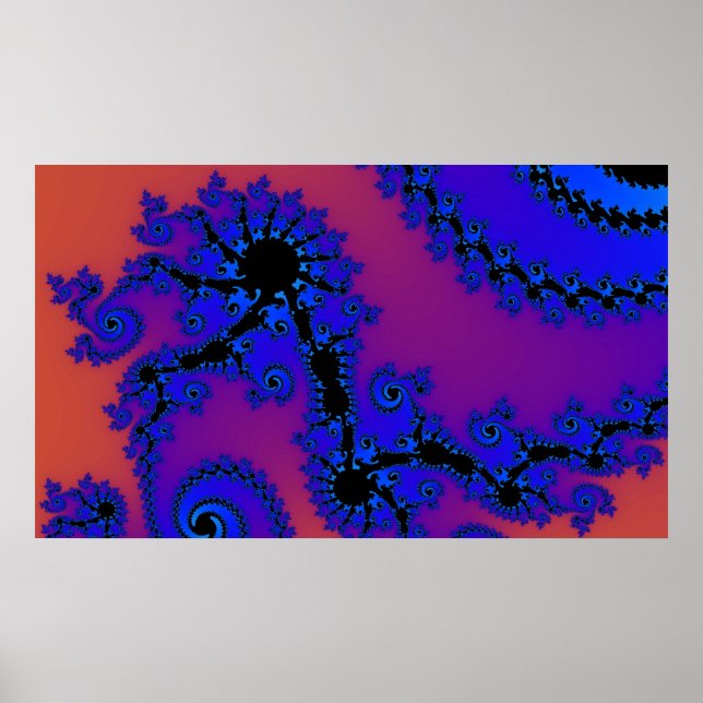 Póster Caos azul (Frente)