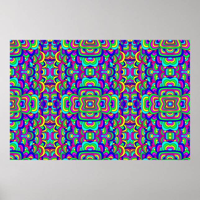 Póster Caos colorido 5 (Frente)